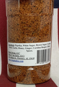 Carolina Reaper BBQ Rub & Seasoning Shaker Bottle - EXTREMELY HOT - 3.7oz